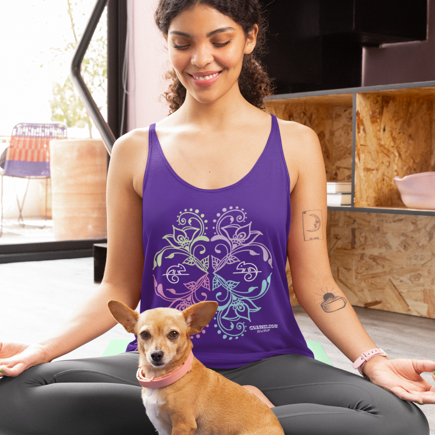 Chameleon Bouquet Women's Racerback Tank