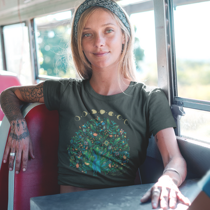 Lunar Floral Peacock Women's Short Sleeve Tee