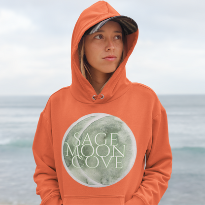 Sage Moon Cove Logo Hoodie Sweatshirt (Sage Green Logo)