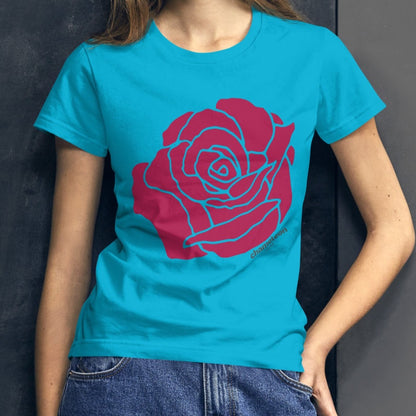 Pink Rose Women's Short Sleeve T-Shirt