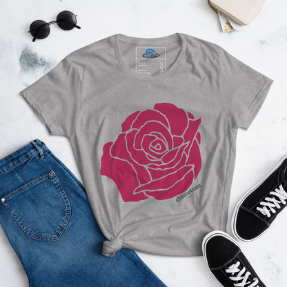 Pink Rose Women's Short Sleeve T-Shirt