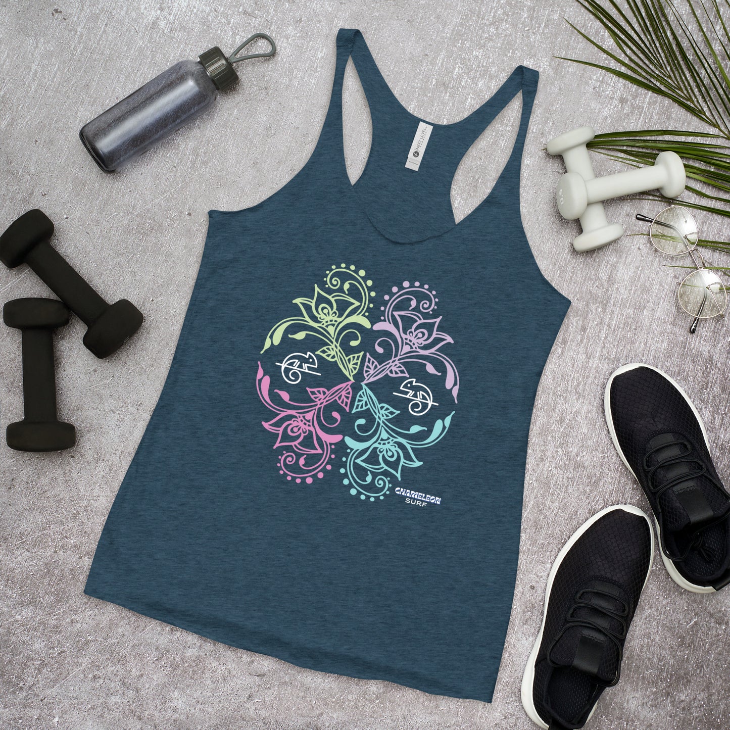 Chameleon Bouquet Women's Racerback Tank