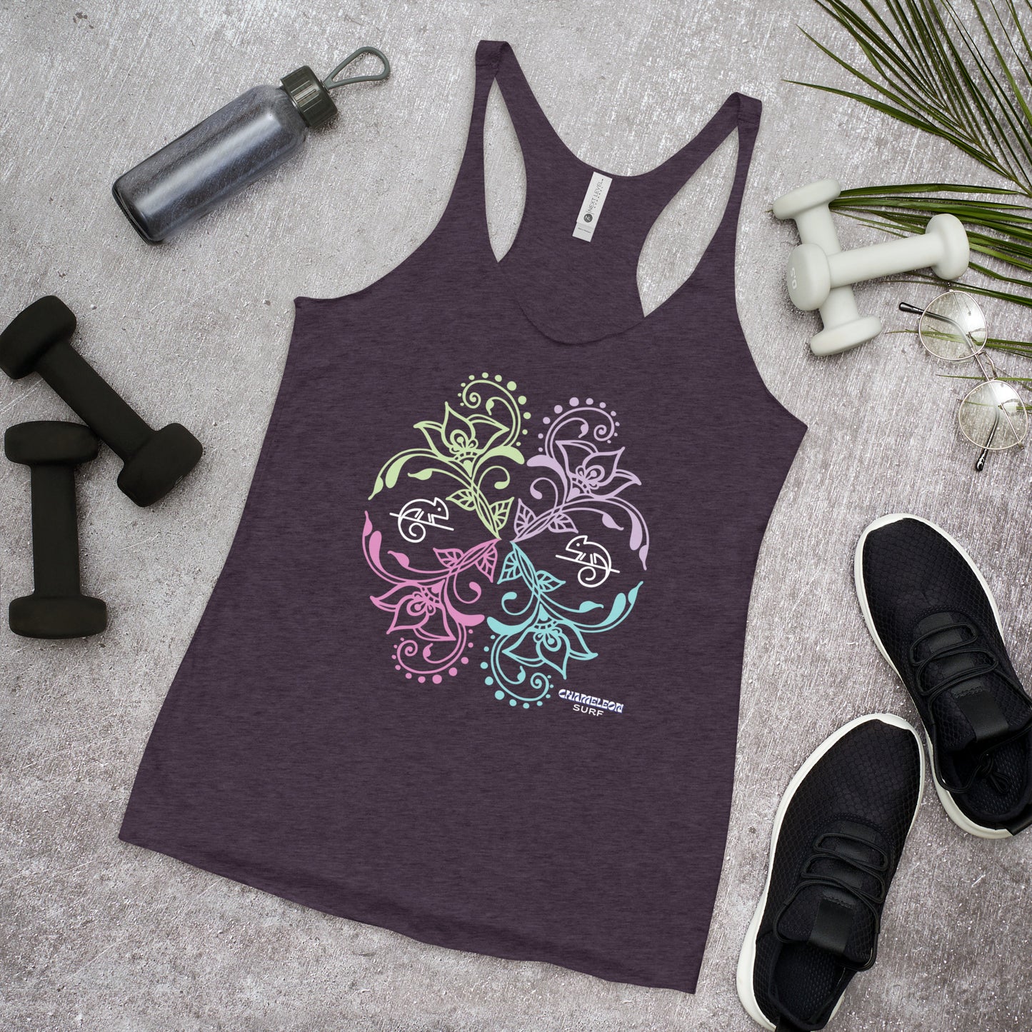 Chameleon Bouquet Women's Racerback Tank