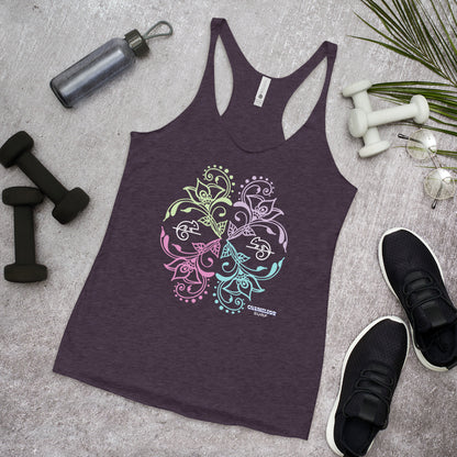 Chameleon Bouquet Women's Racerback Tank