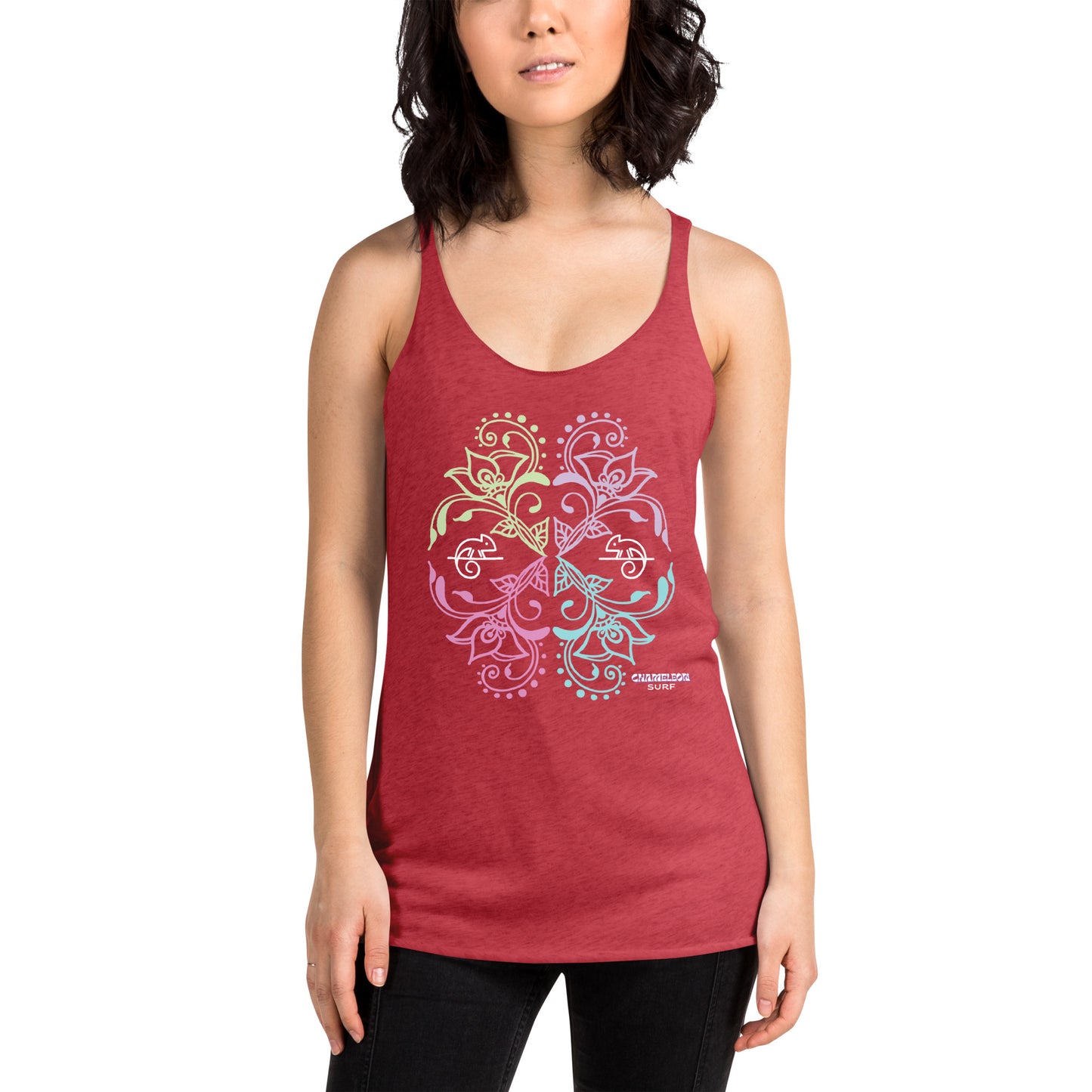 Chameleon Bouquet Women's Racerback Tank